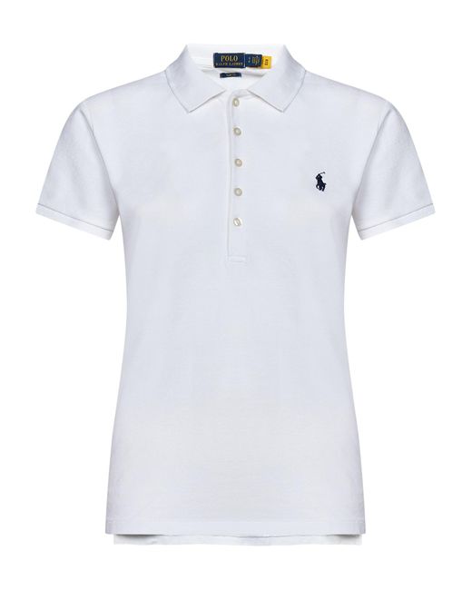 Polo Ralph Lauren Polo Shirt in White | Lyst UK
