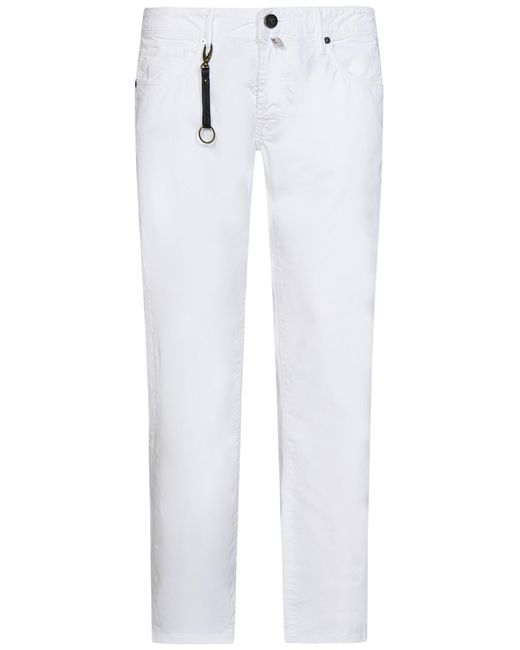 Pantaloni x Michele Franzese da Uomo di Incotex in Bianco | Lyst