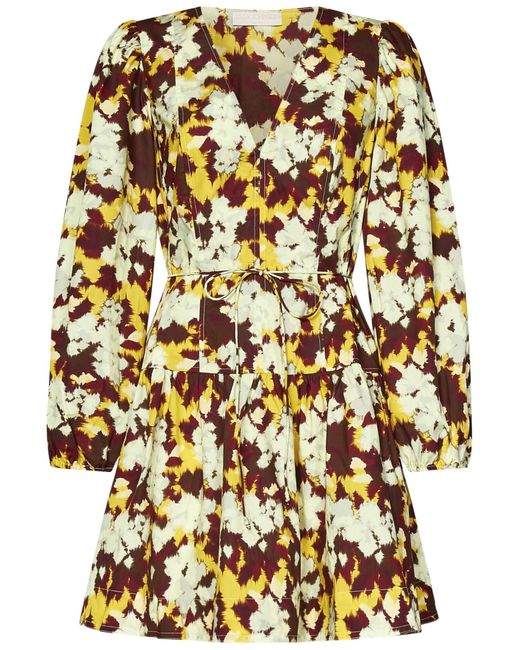 Ulla Johnson Multicolor Floral Print Mini Dress