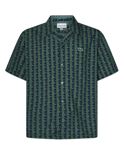 Camicia di Lacoste in Green da Uomo