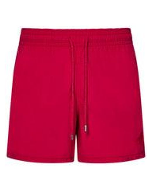 Vilebrequin Red Moorea Poulpes Swimsuit for men