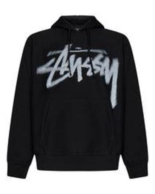 Stussy Black Dizzy Stock Sweatshirt for men