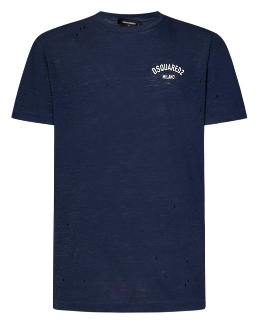 DSquared² Blue T-Shirt for men