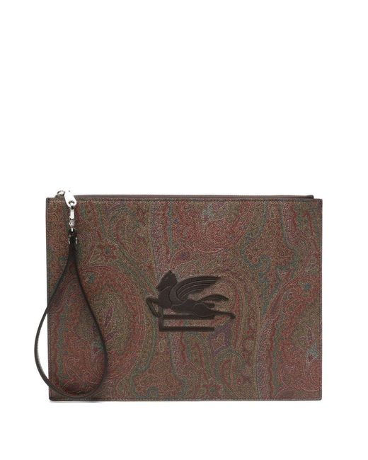 Clutch di Etro in Brown da Uomo