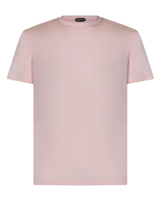 T-Shirt di Tom Ford in Pink da Uomo