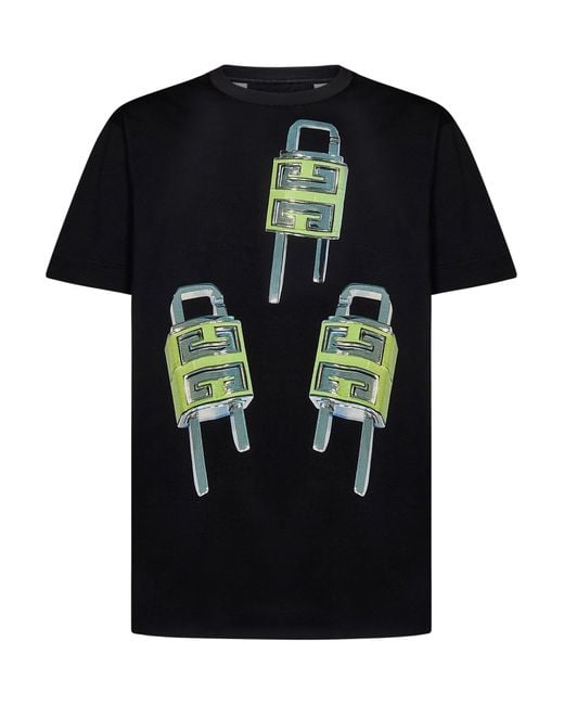 Givenchy 4g Lock Tshirt in Black for Men Lyst