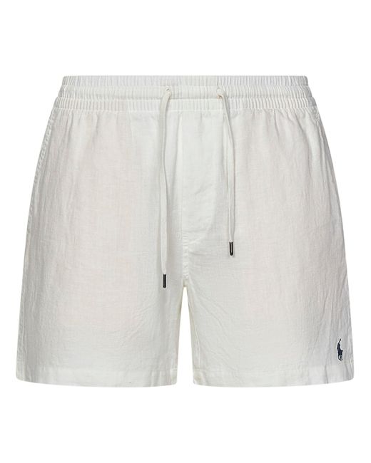 Shorts Prepster di Polo Ralph Lauren in White da Uomo