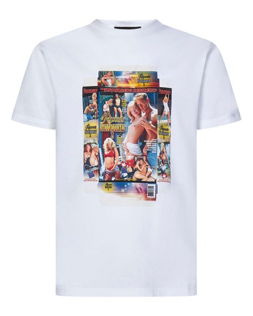 DSquared² White Rocco Cool Fit T-Shirt for men