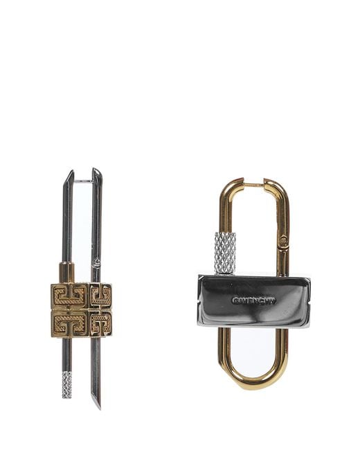 Givenchy Lock Earrings in Metallic | Lyst