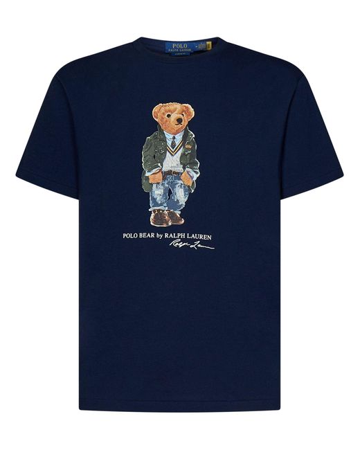 T-Shirt Polo Bear di Polo Ralph Lauren in Blue da Uomo