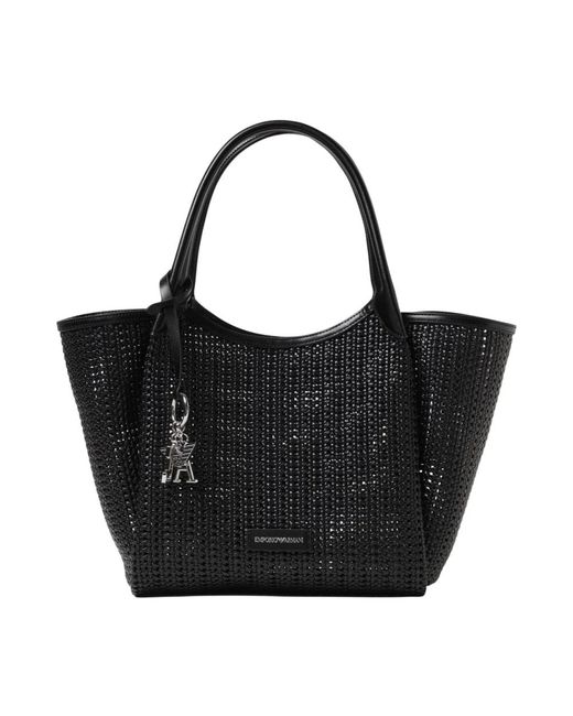 Emporio Armani Black Tote Bags