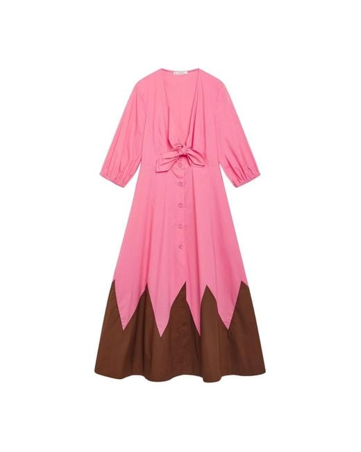 Maliparmi Pink Shirt Dresses