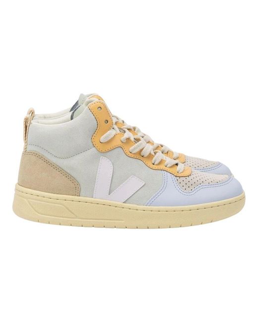 Veja White Bunte suede jade sneaker