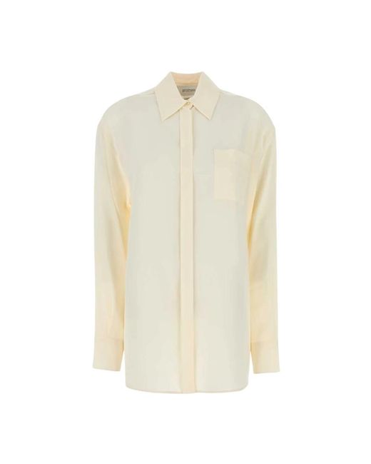 Sportmax Overhemden ,Wit ,Tonale Shirt in het White