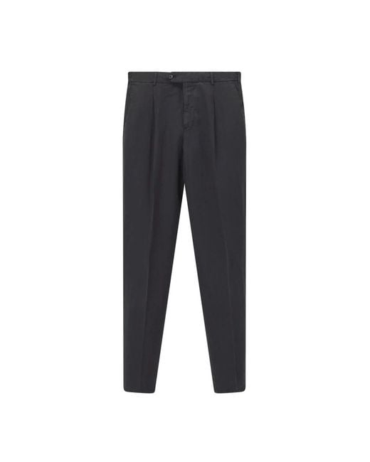 PT Torino Gray Straight Trousers for men