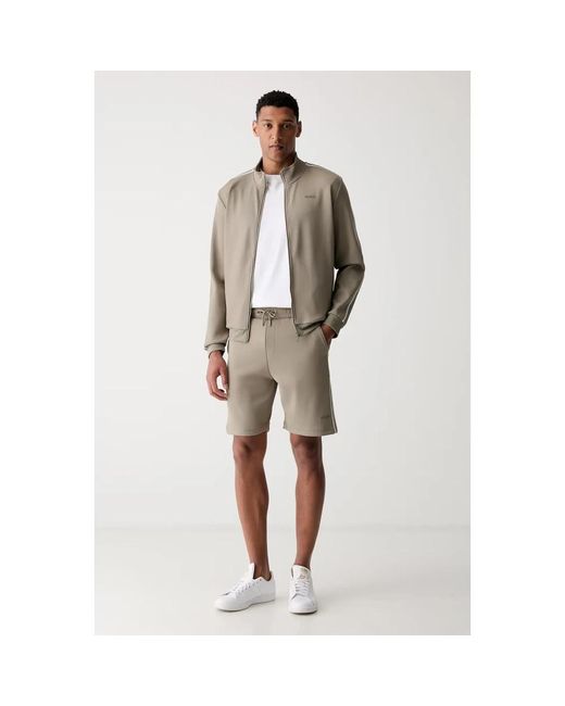 Guess Viktor Zip-Through Sweatshirt in het Brown voor heren