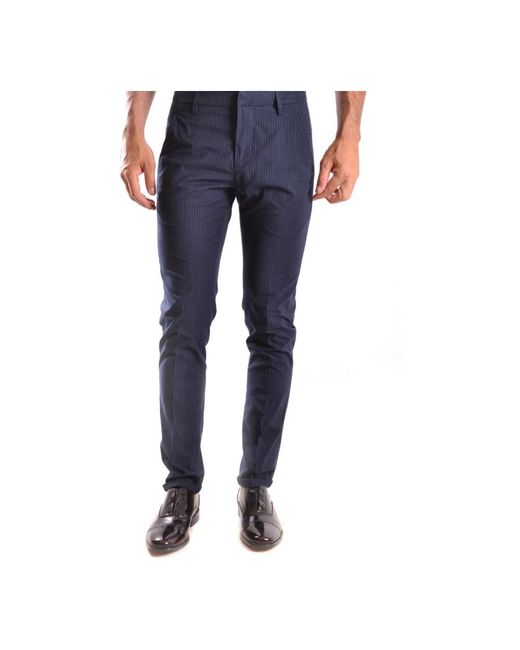 Dondup Blue Suit Trousers for men