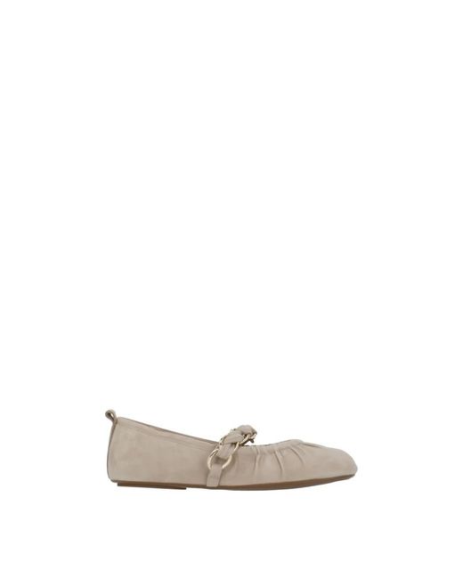 Manila Grace Natural Ballerina Shoes