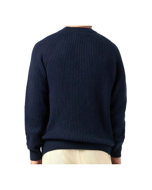 Mc2 Saint Barth Blue Round-Neck Knitwear for men
