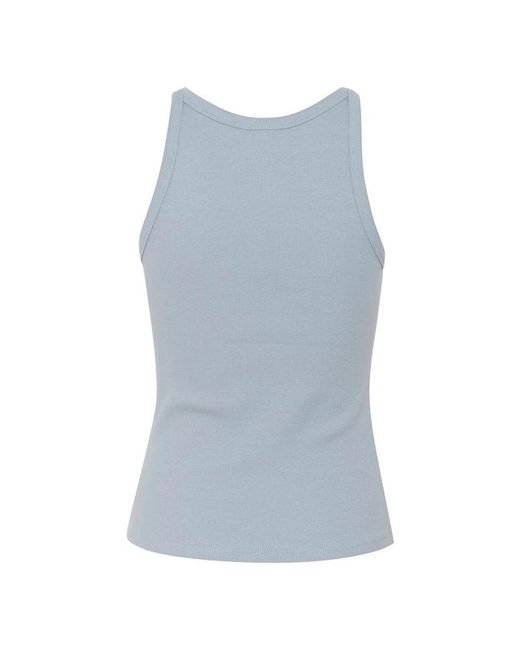 Gestuz Tops ,Blauw ,Katoen Logo Tank 2.0 in het Blue