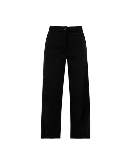 Aspesi Black Straight Trousers