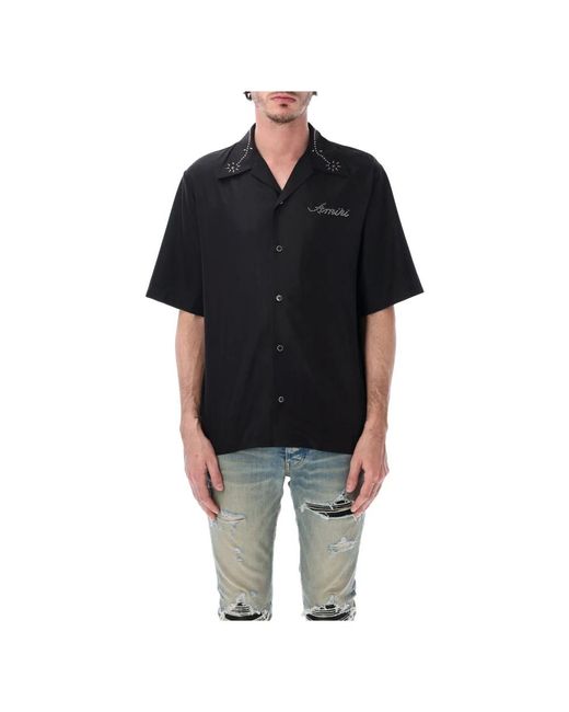 Amiri Black Short Sleeve Shirts for men