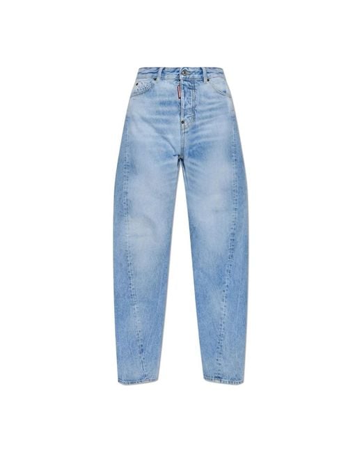 DSquared² Blue Loose-Fit Jeans