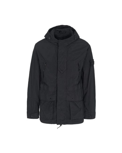Stone Island Black Parkas for men