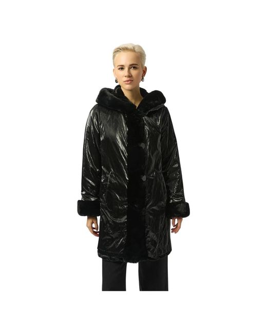 Joseph Ribkoff Black Faux Fur & Shearling Jackets