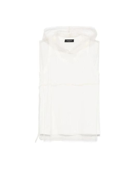 Fabiana Filippi White Sleeveless Tops