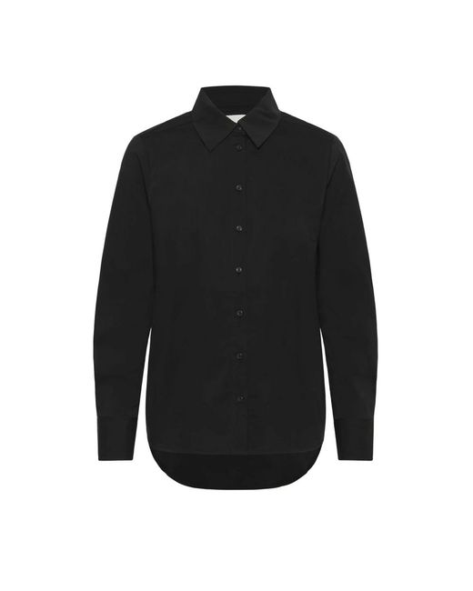 Part Two Overhemden ,Zwart ,Katoen Zwarte Nimini Pw Sh Blouse in het Black