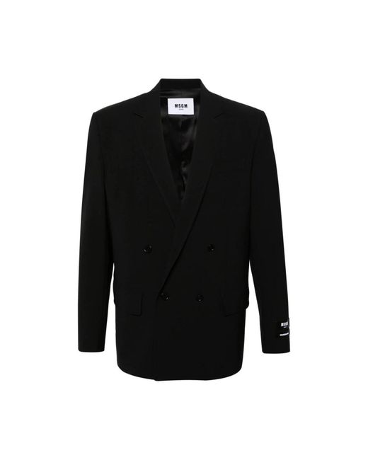 Jackets > blazers MSGM pour homme en coloris Black