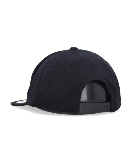 USUAL Accessoires ,Zwart ,Katoen Flat Visor Cap Met Logo in het Blue voor heren