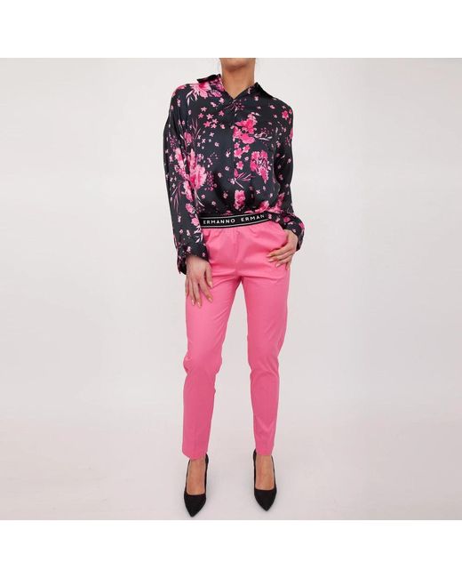 Ermanno Scervino Pink Cropped Trousers