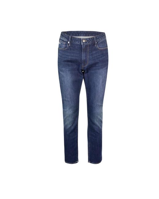 Emporio Armani Blue Slim-Fit Jeans for men