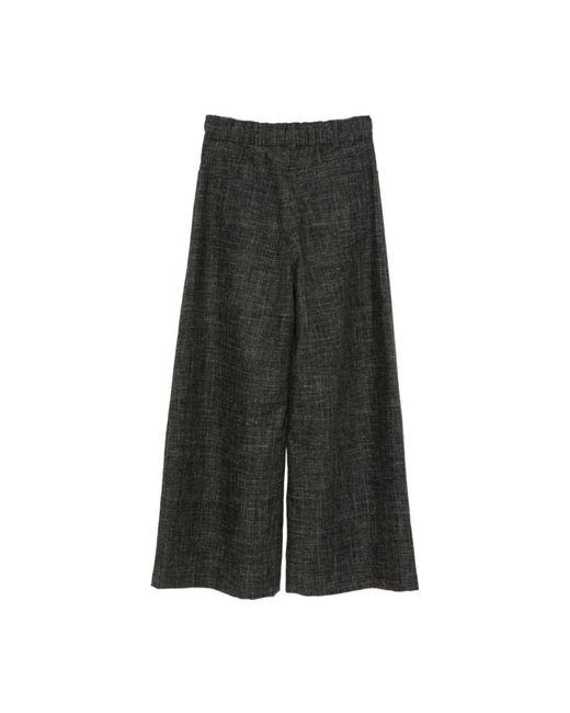 Alysi Gray Wide Trousers
