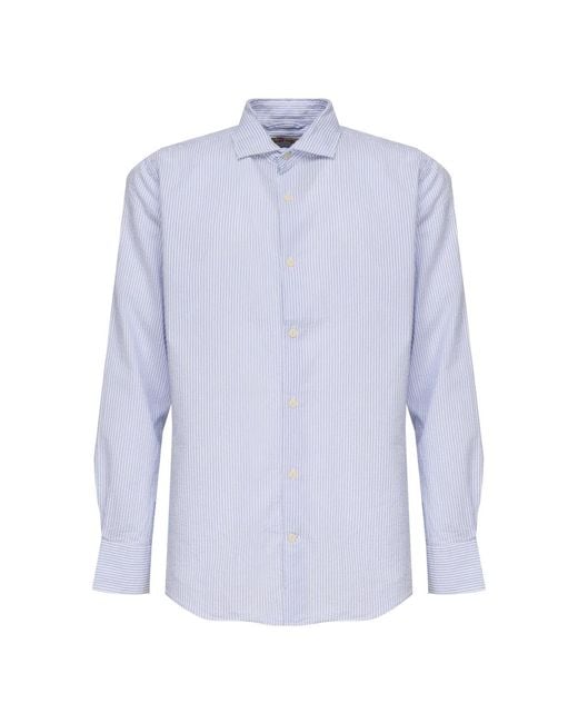 Mc2 Saint Barth Blue Formal Shirts for men
