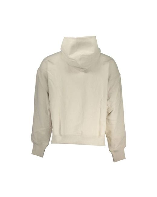 Hoodies di Calvin Klein in Natural da Uomo