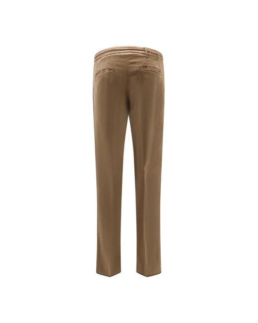 Kiton Natural Slim-Fit Trousers for men