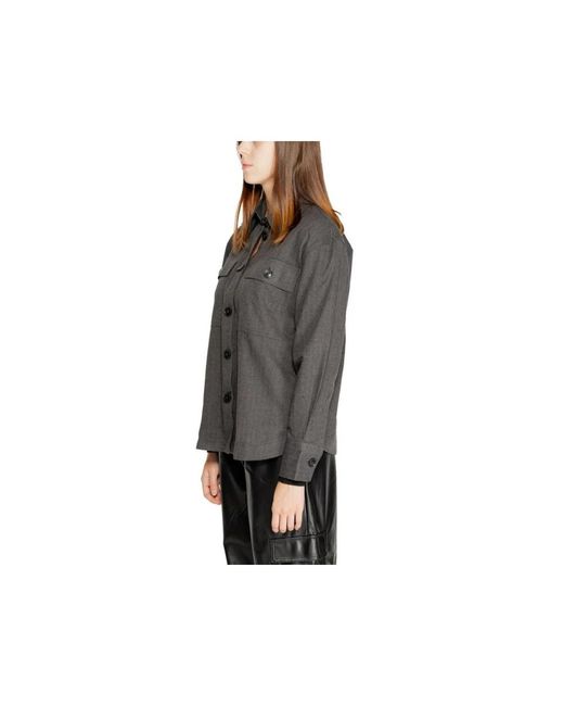 Jacqueline De Yong Gray Light Jackets