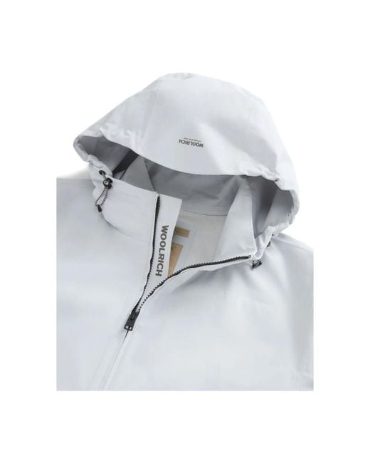 Woolrich Blue Rain Jackets for men