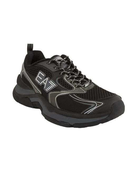 EA7 Black Sneakers for men