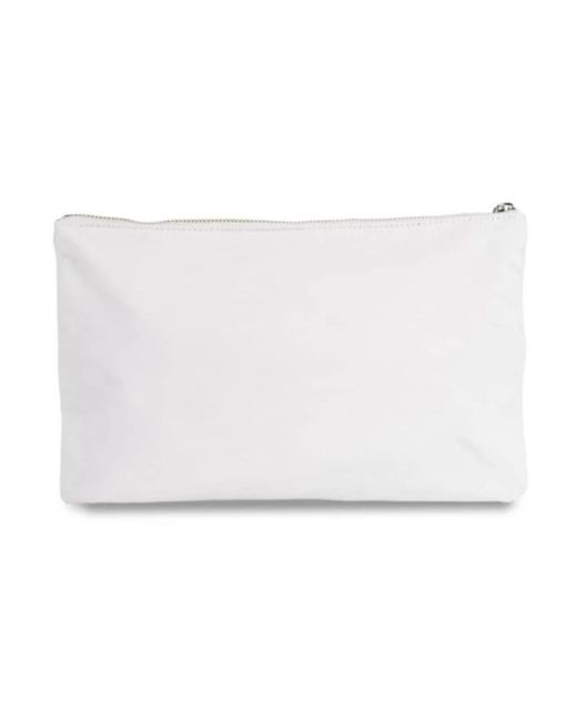 Blauer Tassen ,Wit ,Polyester Flow Clutch Handtas Synthetische Stof Ijs in het White
