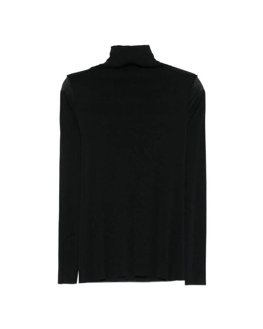 Long Sleeve Tops D.exterior de color Black