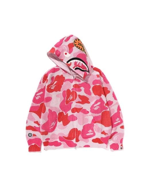 A Bathing Ape Pink Zip-Throughs for men