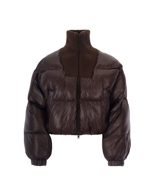 DIESEL Brown Winter Jackets