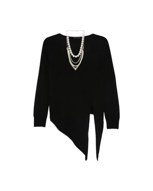 Liu Jo Black V-Neck Knitwear