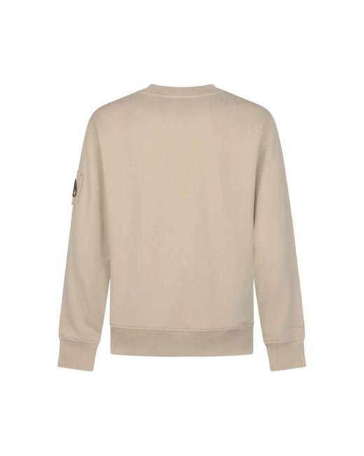Moose Knuckles Natural Logo-Patch Sweatshirt for men
