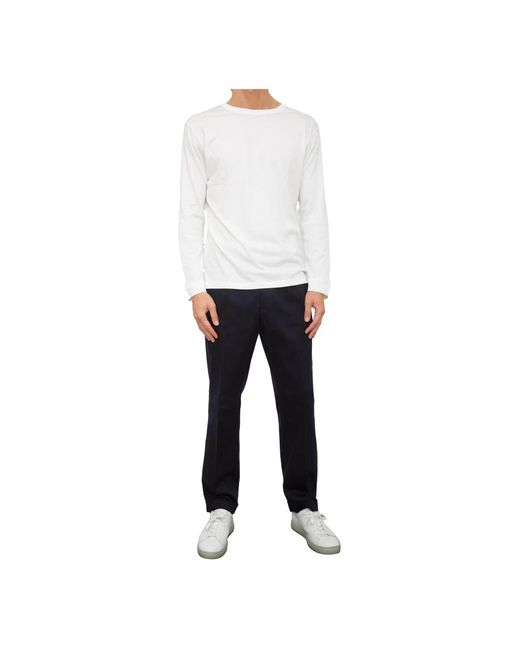 Paolo Pecora Blue Slim-Fit Trousers for men