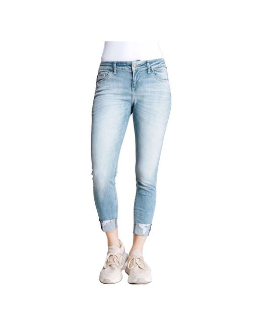 Zhrill Blue Cropped Jeans
